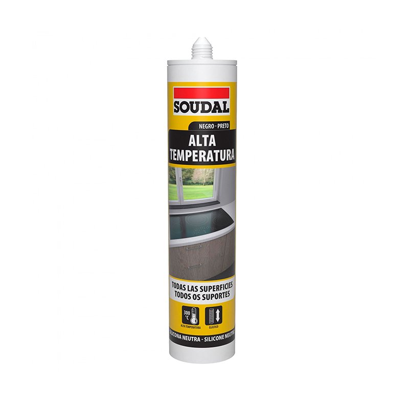 Silicone Altas Temperaturas Preto Pecol