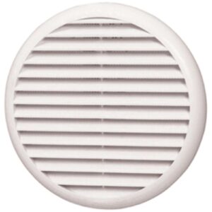 Grelha ventiladora redonda PVC