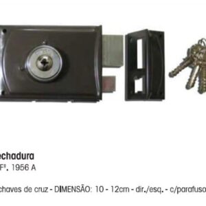 FECHADURA CRUZ 1956A 10DTA