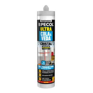 Cola e veda ultra cristal 280 ml transparente Pecol