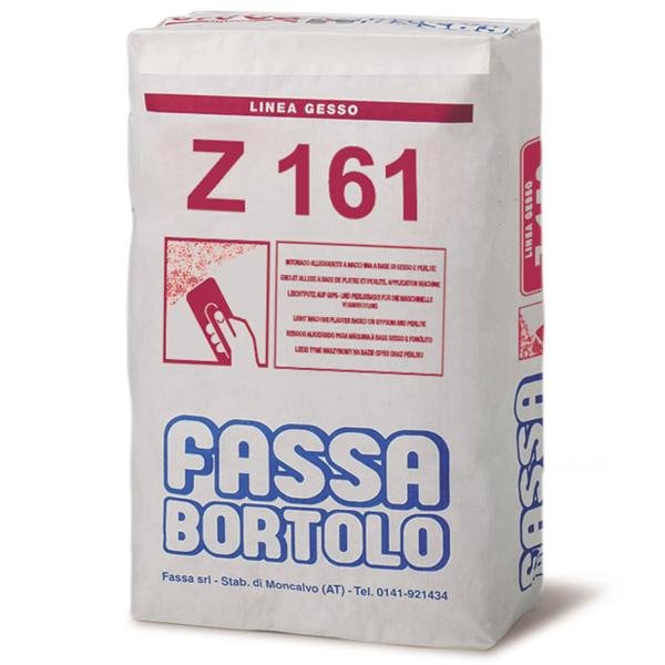 Reboco Aligeirado Projetar, Estuque Enchimento Fassa Z 161